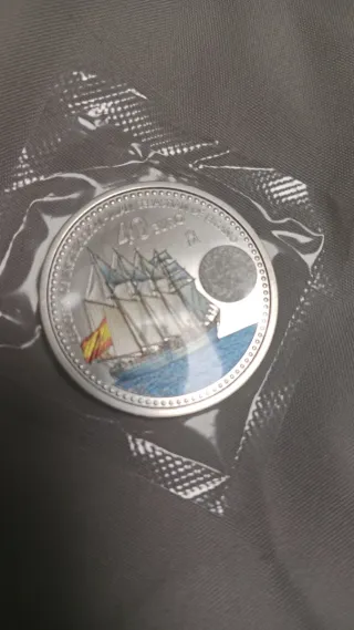 Moneda de Plata 40 Euro Juan Sebastián Elcano