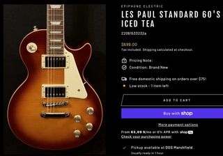Epiphone Les Paul Standard, UPGRADED