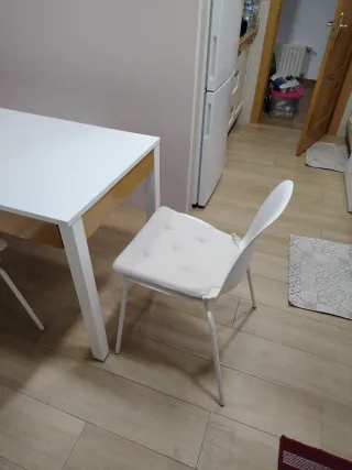 Conjunto mesa cocina, sillas y banco