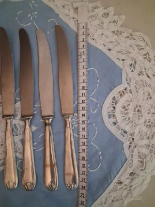 Coltelli antichi lamina argento 800