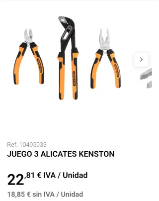 Set 3 alicates Kenston