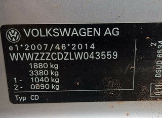 Volkswagen 7jx16 llanta golf viii lim. 451626