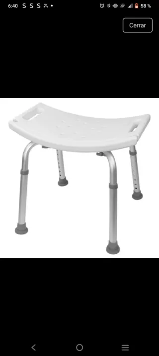 Silla geriatrica