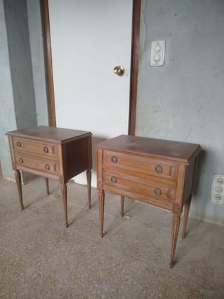 Lote de muebles vintage de madera