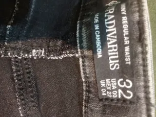 Jeans Stradivarius Grigio Taglia XS