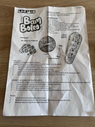 Juego búsqueda objetos inflable