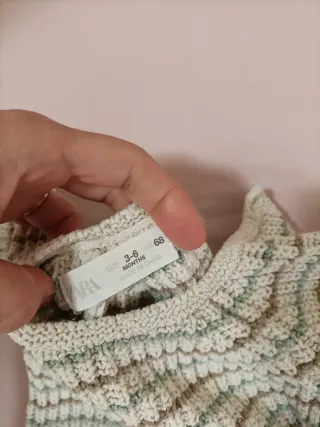 Conjunto bebé: jersey y polaina