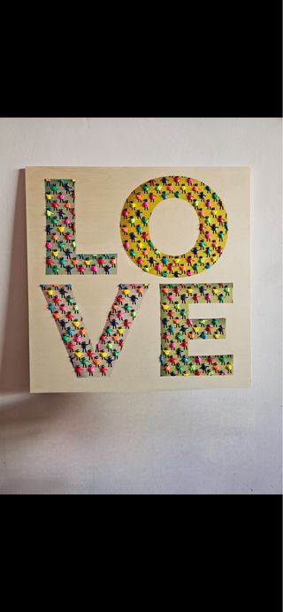 Arte moderno corazón con figuras