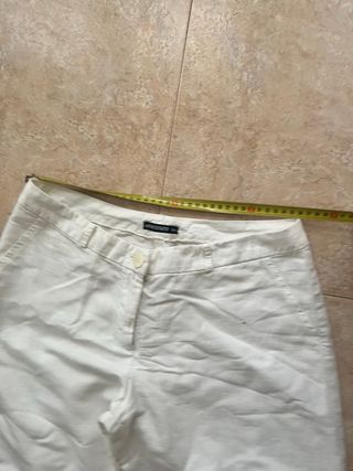 Pantalones de lino blancos talla 38