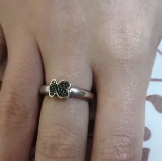 Anillo Gen en plata y espinelas talla 12