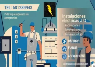 Electricista, reparaciones y ampliaciones.