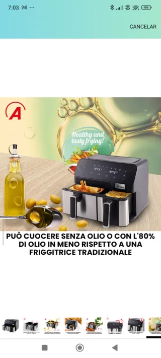 Freidora de Aire Doble 9L (5.5L + 3.5L)