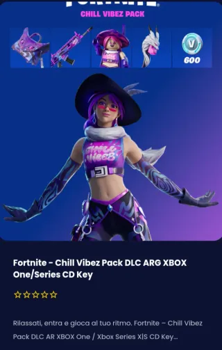 Fortnite Chill Vibez Pack DLC ARG XBOX
