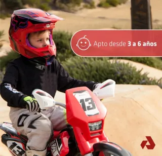 Moto Eléctrica Infantil Roja y Negra
