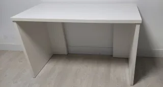 Mesa de escritorio blanca 120x56x73 cm