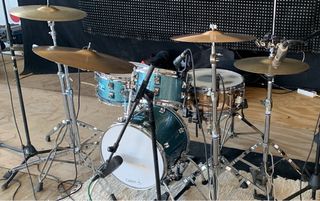 Batería acústica Odery Cafe Kit Blue Sparkle