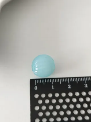 Abalorios redondos acanalados