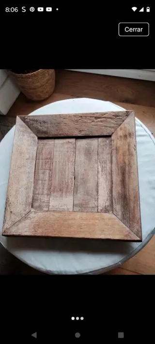 Bandeja de madera rústica(tengo 2 unidades)