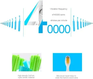 Seago Ultrasonic cepillo de dientes eléctrico color blanco. SG-507