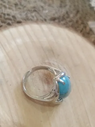 Anillo Plata Turquesa Ajustable