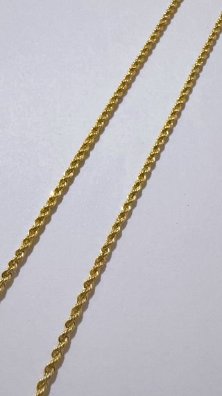 2 bracciali funetta in oro giallo 18kt 750
