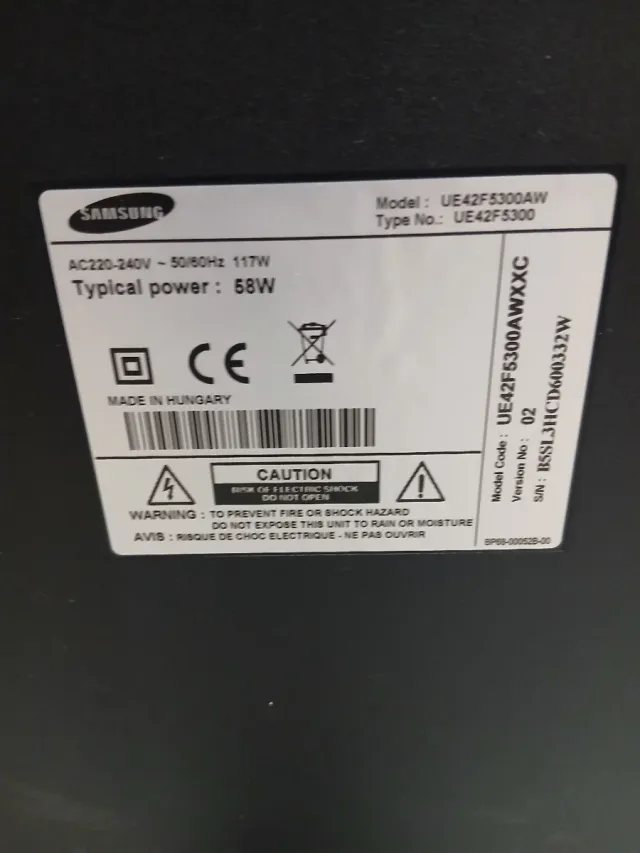 Samsung Smart TV 42 pulgadas Pantalla Rota
