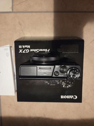 Cámara Canon PowerShot G7X Mark III Negra