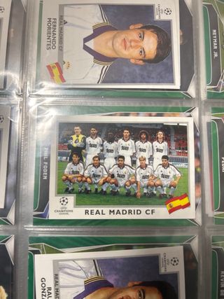 Lote cromos Real Madrid Champions 99/00