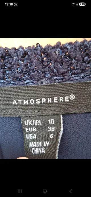 Jersey lentejuelas azul Primark T.38/40