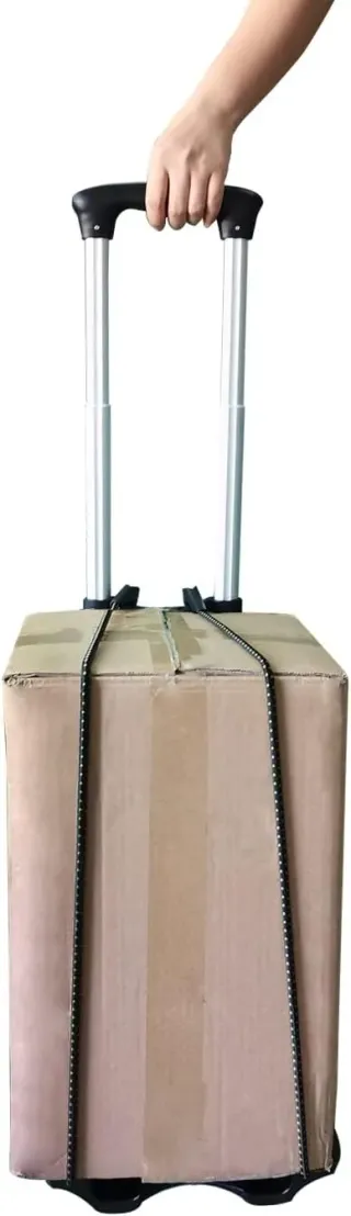 Carrello per bagagli pieghevole con ruote, compatto e leggero