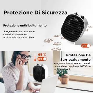 Calefactor Midea NF20-20AWE Basso consumo energetico 2000 W