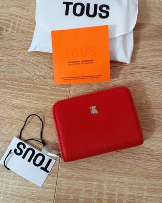 Monedero Tous New Dubai Mediano Rojo y rosa