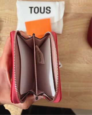 Monedero Tous New Dubai Mediano Rojo y rosa