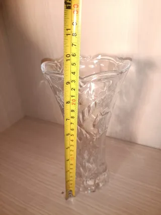 Florero de Cristal Decorado