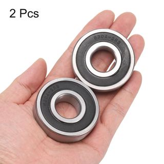 2 cuscinetti 6304-2RS da 20 x 52 x 15 mm, guarnizioni in gomma doppie in acciaio cromato