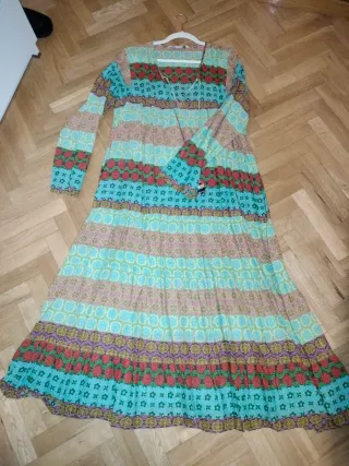 Vestido largo Zara estampado