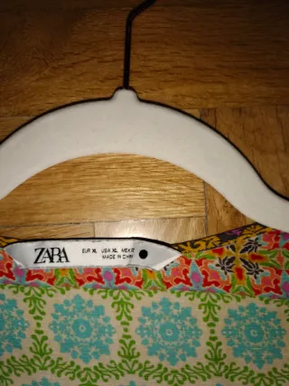 Vestido largo Zara estampado