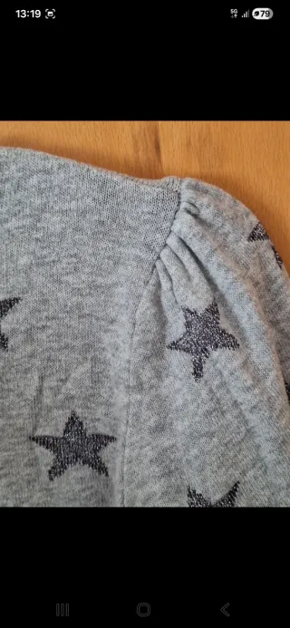 Jersey gris estrellas Primark Talla S
