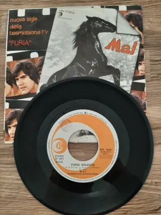 Cinque dischi ii vinile, anni Sessanta/Settanta