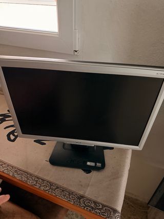 Monitor Computer Argento e Nero