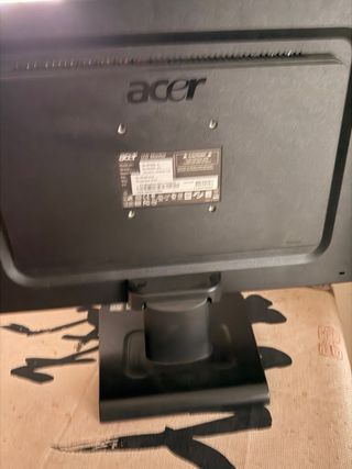 Monitor Computer Argento e Nero