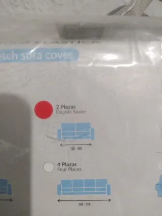 Una Funda de Sofá Jacquard Stretch Hypermanta Gris