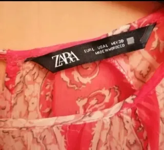 Vestido Zara estampado paisley