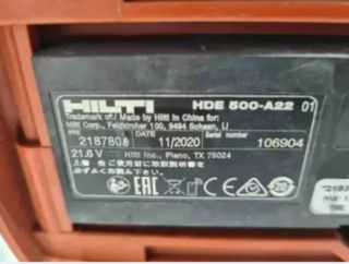 APLICADOR DE ADHESIVO A BATERIAS HILTI HDE 500-A22