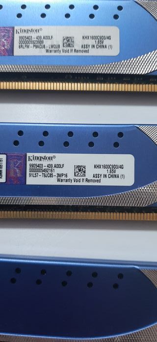 4x Kingston HyperX DDR3 16GB RAM