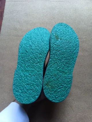 Botines Azul Marino con Detalles Verdes