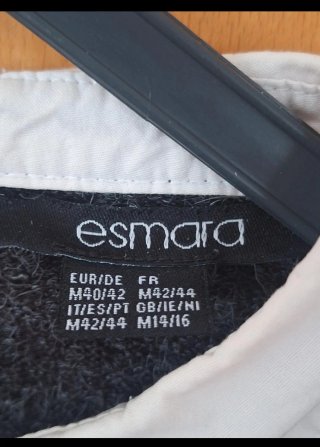 Jersey Esmara gris con camisa blanca T.40/42