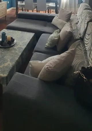 Sofá Cama Nido Blanco y Rosa