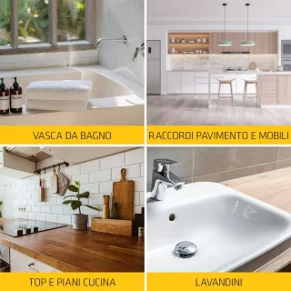 SIKA SikaSeal-175 - Sigillante siliconico per ambienti umidi, bianco