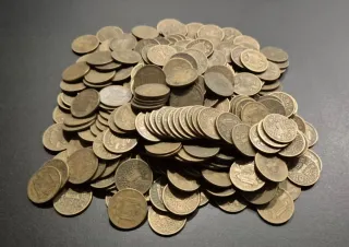 Lote 295 monedas 1 peseta 1944 Estado Español